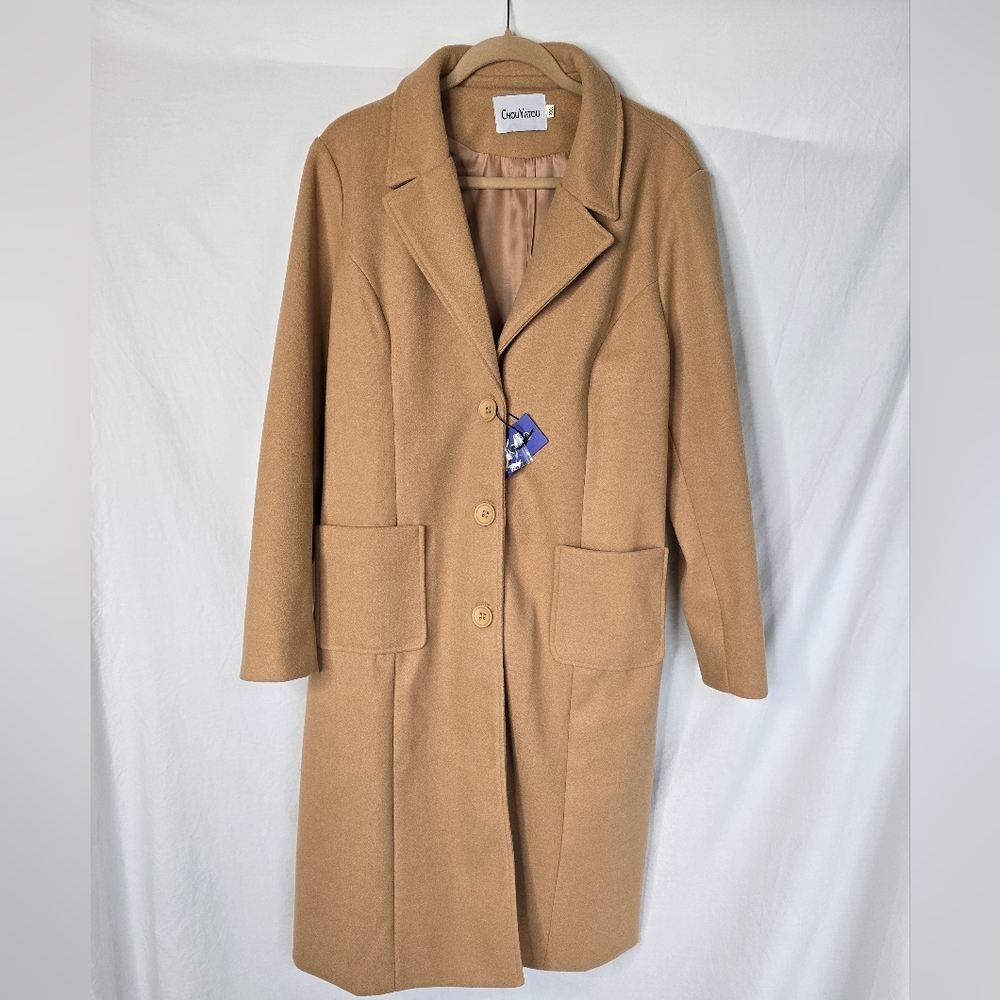 Elegant Tan Trench Coat